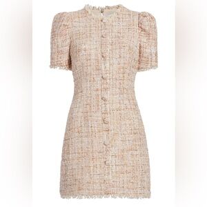 Likely Tweed Shimmer Meredith Dress Sequin Dress Gold